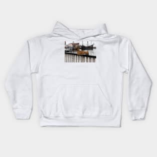 Cat on a Rail Kids Hoodie